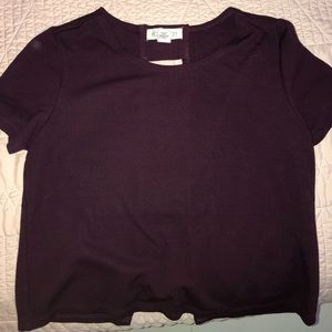 Purple short sleeve top